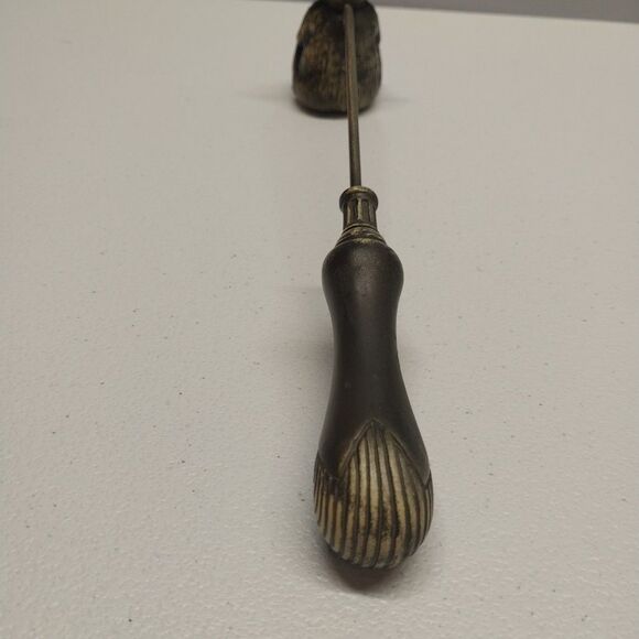 Vintage Monkey Chimpanzee Candle Snuffer Carved Resin & Wood Safari Decorative - Picture 4 of 9